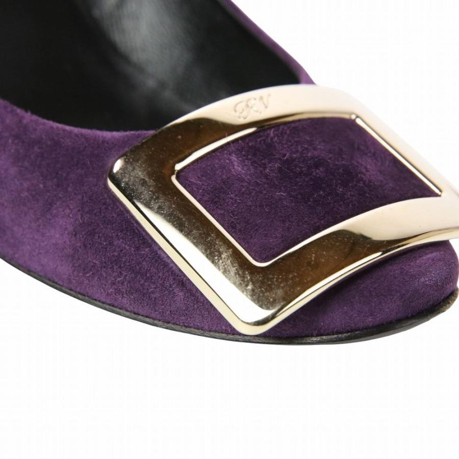 Roger Vivier ロジェ ヴィヴィエ スクエアトウ スウェードパンプス