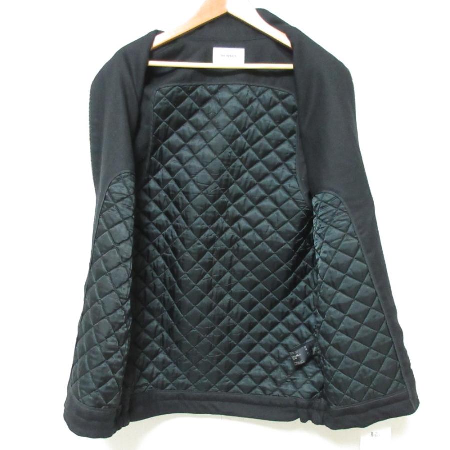 THE RERACS - 未使用 23AW THE RERACS ザリラクス 裏地キルティング ウール ロングジレ ベスト 23FWE-REBL-384L サイズF ネイビー レディース 古着 中古 USED THE RERACS（ザ リラクス） 未使用 23AW THE RERACS 裏地キルティング