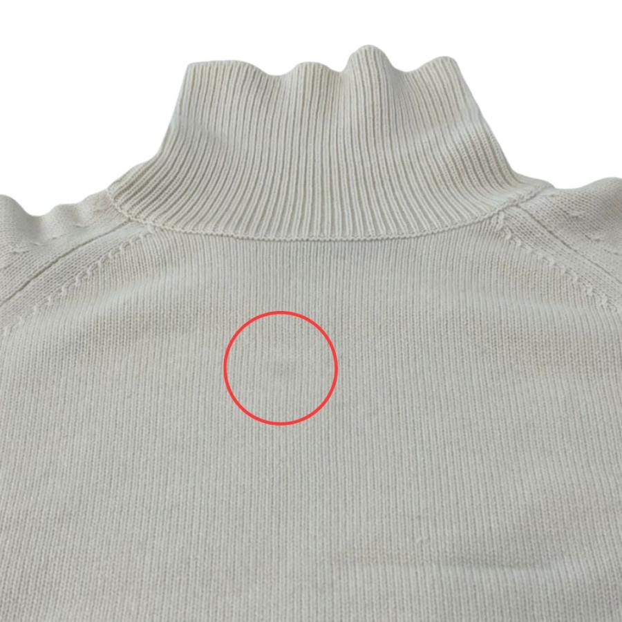 【美品】ebure エブール ウール タートルネックニット　薄手 ピンクベージュ ebure 良品 23AW エブール 長袖 ローゲージ タートルネック