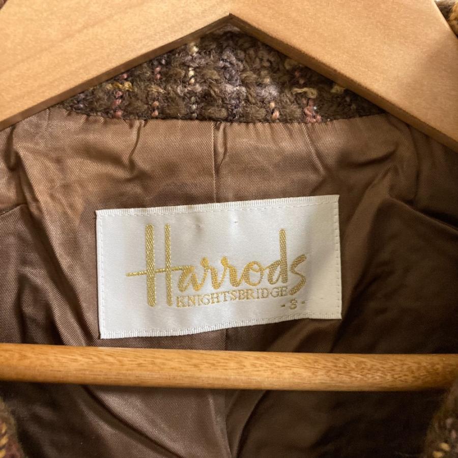 Harrods（ハロッズ） 美品 ツイード ジャケット ミニスカート スーツ
