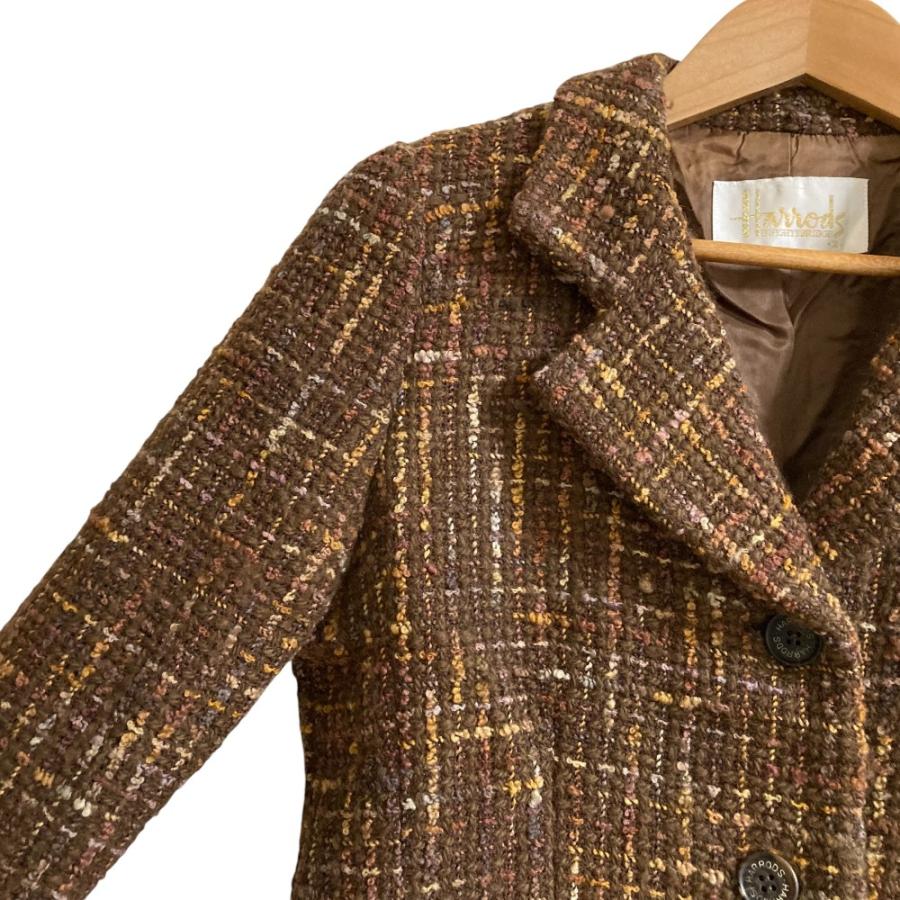 Harrods（ハロッズ） 美品 ツイード ジャケット ミニスカート スーツ
