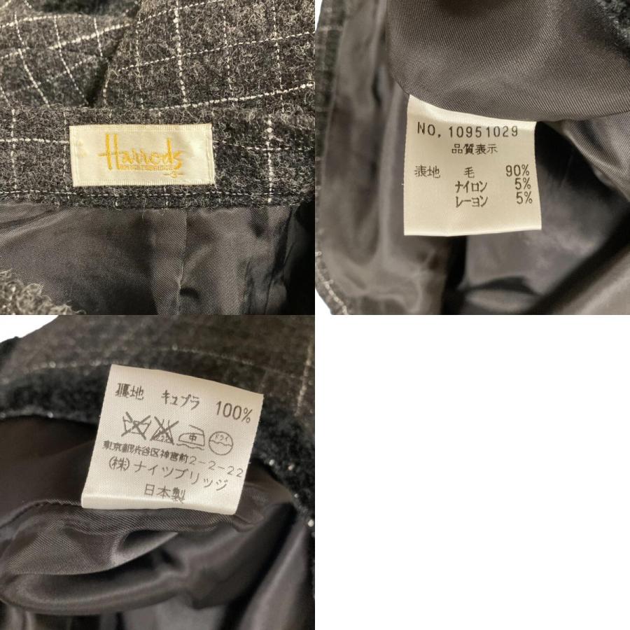 Harrods（ハロッズ） 美品 ツイード ジャケット ひざ丈 スカート