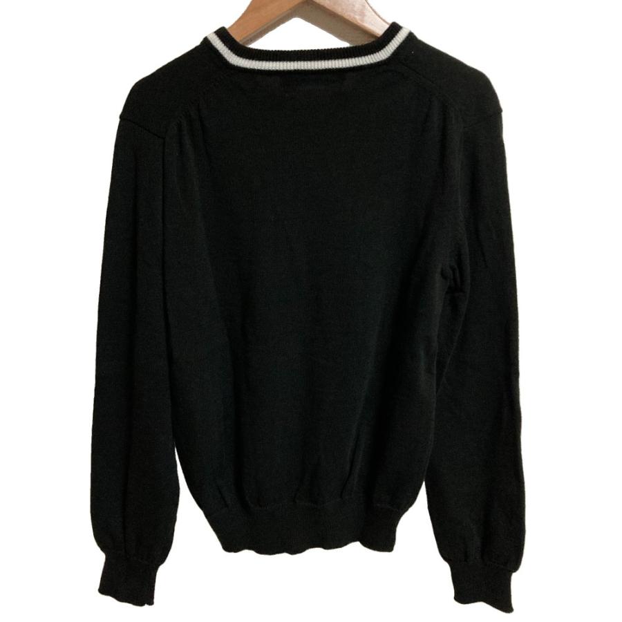 コムデギャルソン comme des garcons ブラック Vネックセーター BLACK COMME des GARCONS 美品 ブラックコムデギャルソン Vネック