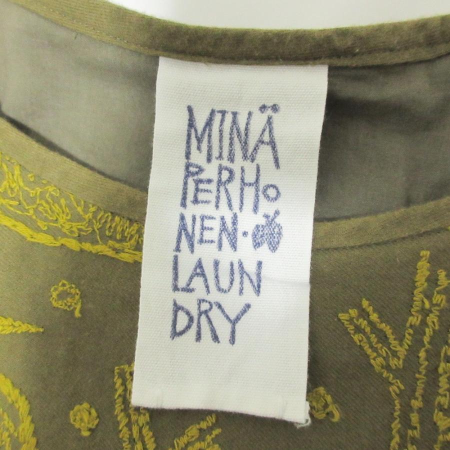 mina perhonen（ミナペルホネン） 美品 home circle ハーフスリーブ 膝 