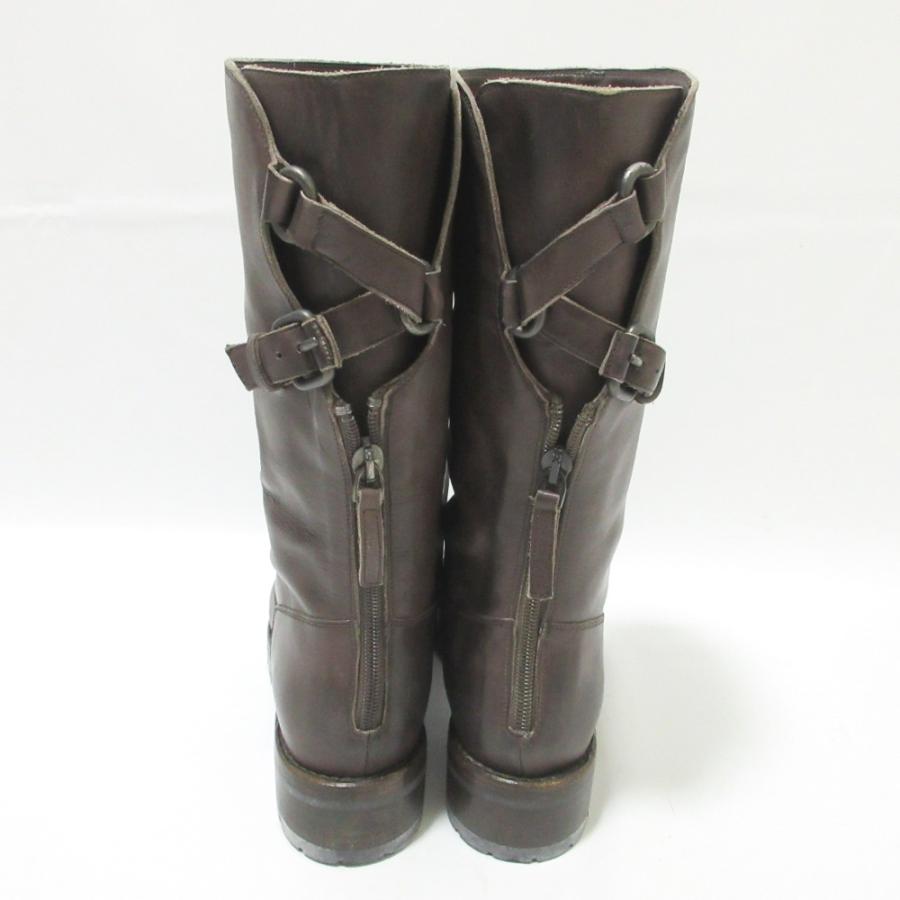 SARTORE（サルトル） 美品 レザー バックベルト ショートブーツ 37 約 