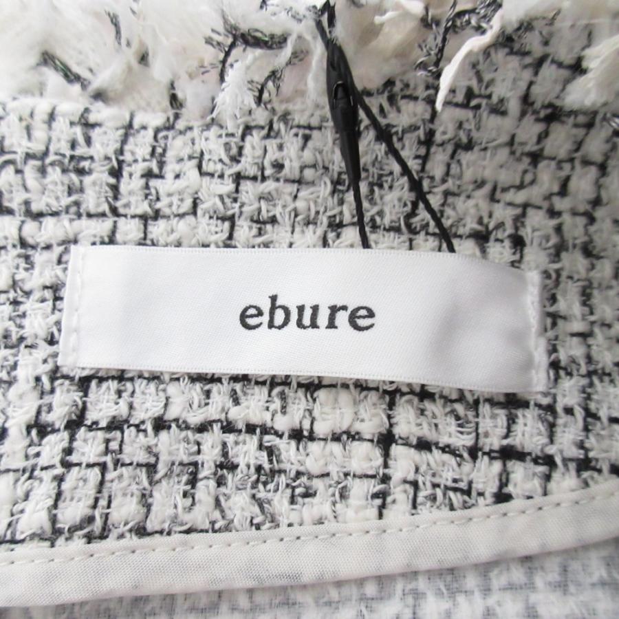 ebure 未使用 24AW エブール フリンジツィード ワンピース