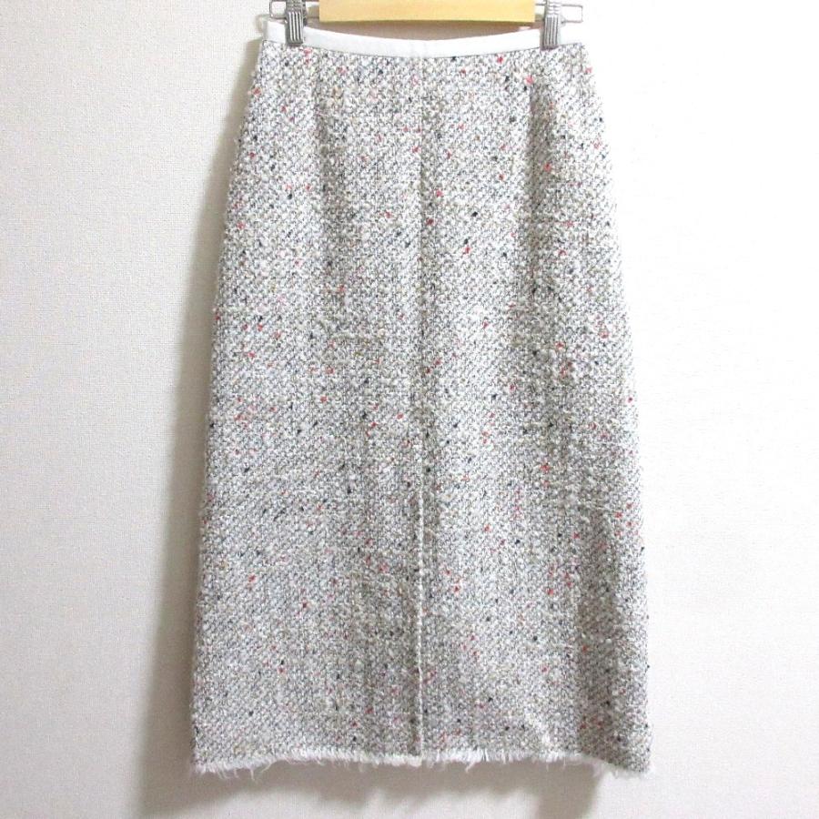 ebure 美品 24AW ebur エブール スパークルミックスツィード スカート