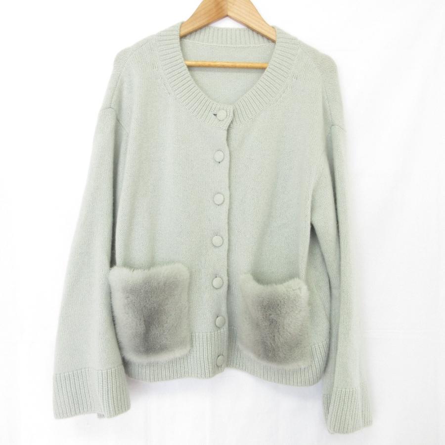 FOXEY 美品 フォクシー Knit Jacket Eclisse ミンクポケット