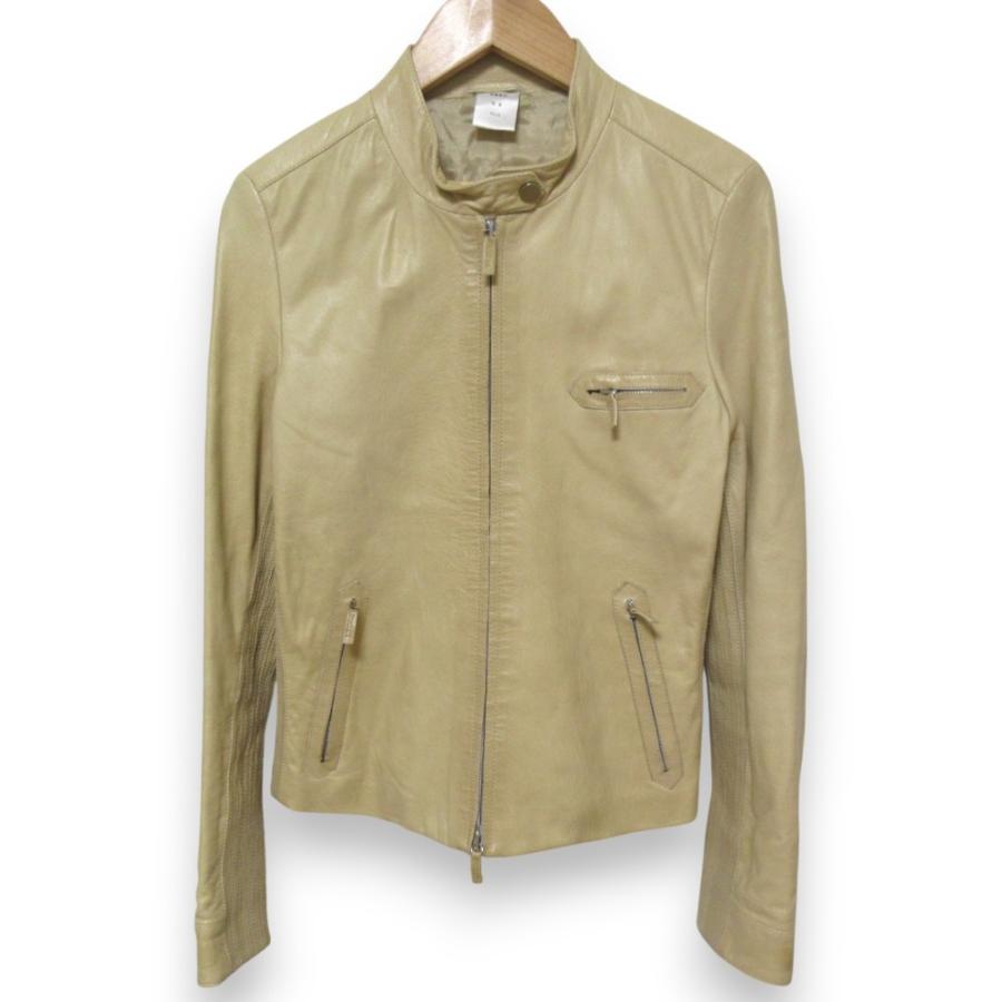 CRUCIANI（クルチアーニ） 良品 ラムレザー シングルライダース