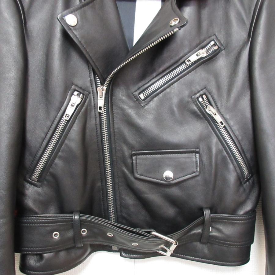 BALENCIAGA（バレンシアガ） 美品 スカーフ付き ラムレザー ダブル 