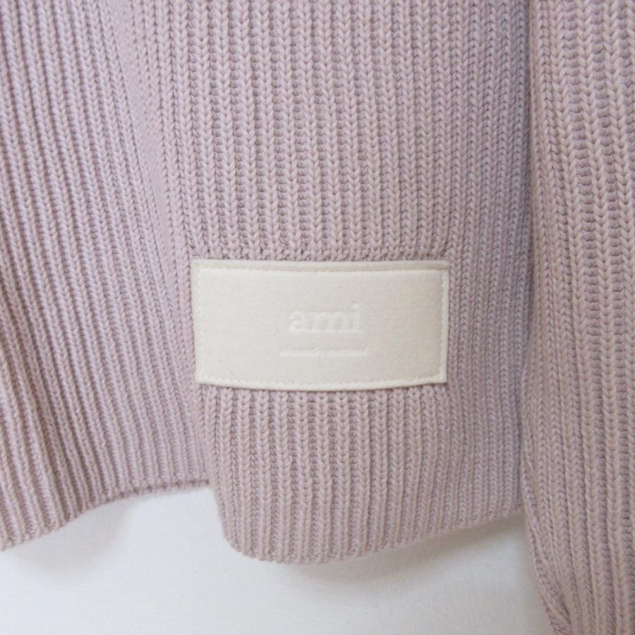 美品 AMI PARIS アミパリス ラベル クルーネック ニット セーター