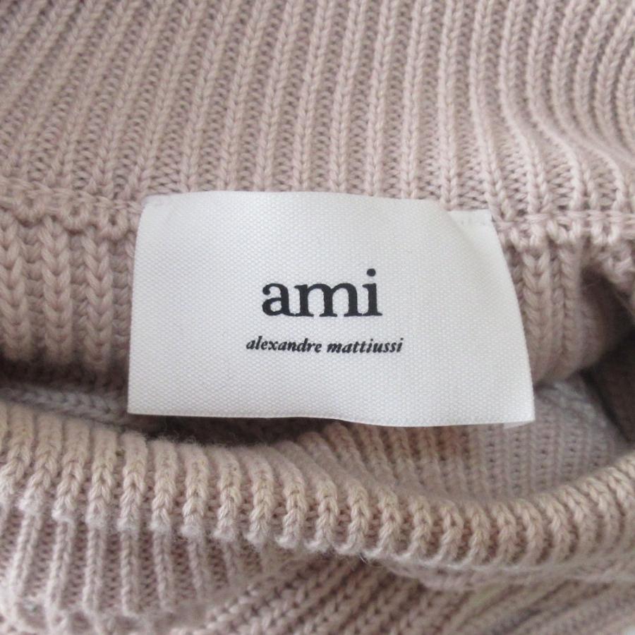 美品 AMI PARIS アミパリス ラベル クルーネック ニット セーター