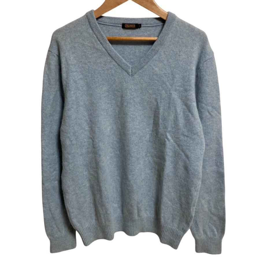 美品 ARAMIS アラミス カシミヤ100％ Vネック 長袖 ニット プル