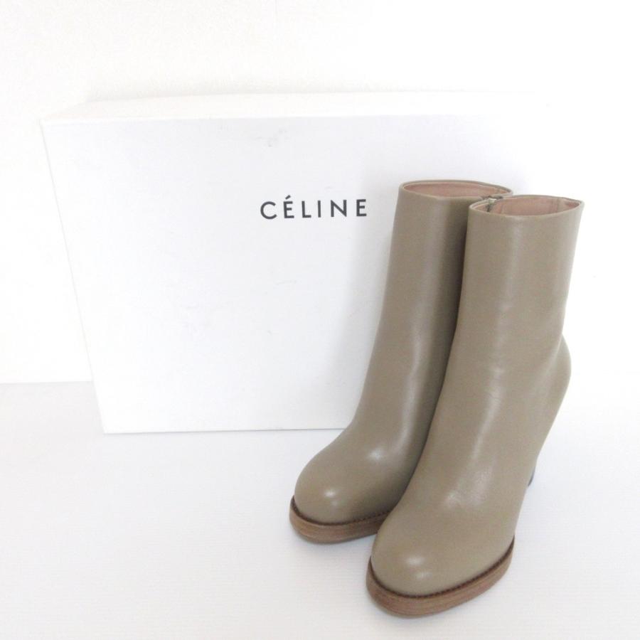 CELINE 美品 セリーヌ フィービー期 サイドジップ レザー