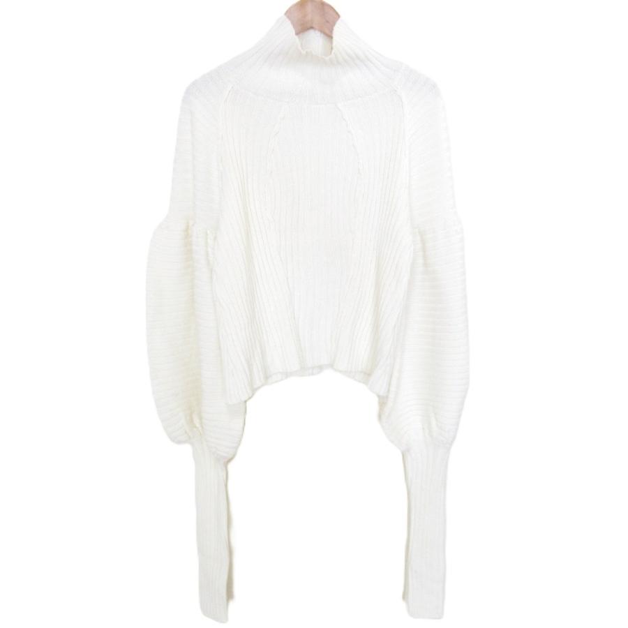 美品 SHEER SR シアー AWESOME PUFF KNIT パフスリーブ ニット セーター F ホワイト レディース 古着 中古 USED 美品 SHEER SR シアー AWESOME PUFF KNIT パフスリーブ ニット