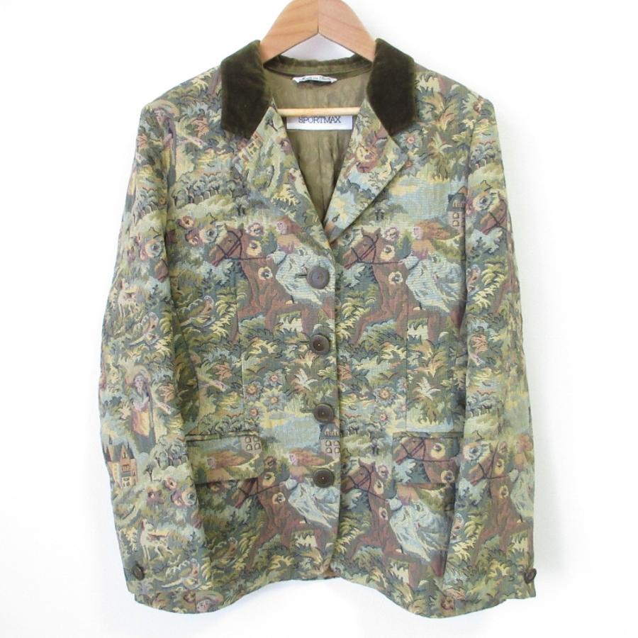 美品 SPORTMAX MaxMara スポーツマックス マックスマーラ ゴブラン