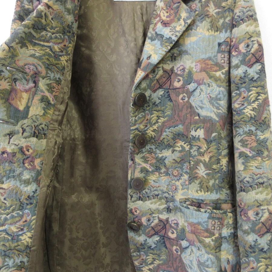 SPORTMAX（MAX MARA） - 美品 SPORTMAX MaxMara スポーツマックス マックスマーラ ゴブランシングル テーラードジャケット 42 グリーン レディース 古着 中古 USED 美品 SPORTMAX MaxMara スポーツマックス マックスマーラ ゴブラン