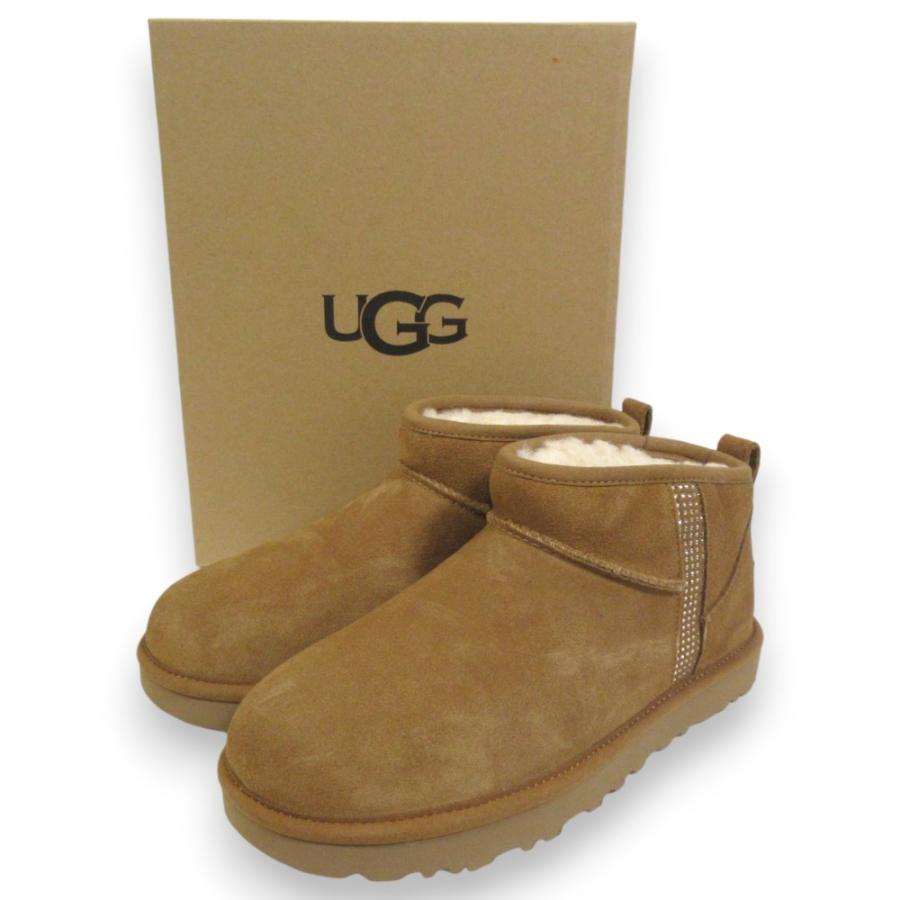 美品 UGG ムートンブーツ定価2.6万円サイドジップブラック22 【未使用