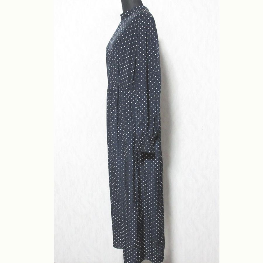 イエナ　ドットワンピース　M 38 新品 iena イエナ ドットフリルワンピース 38 水玉 ブラックA