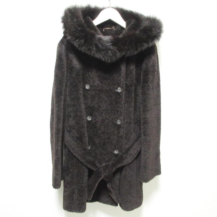 MaxMara アルパカ　フーディーコート Max Mara Studio（マックスマーラステュディオ） 美品 フォックス