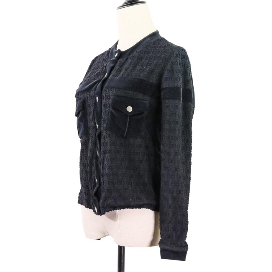 CHANEL（シャネル） 良品 ココマーク パイル ベロア カーディガン 