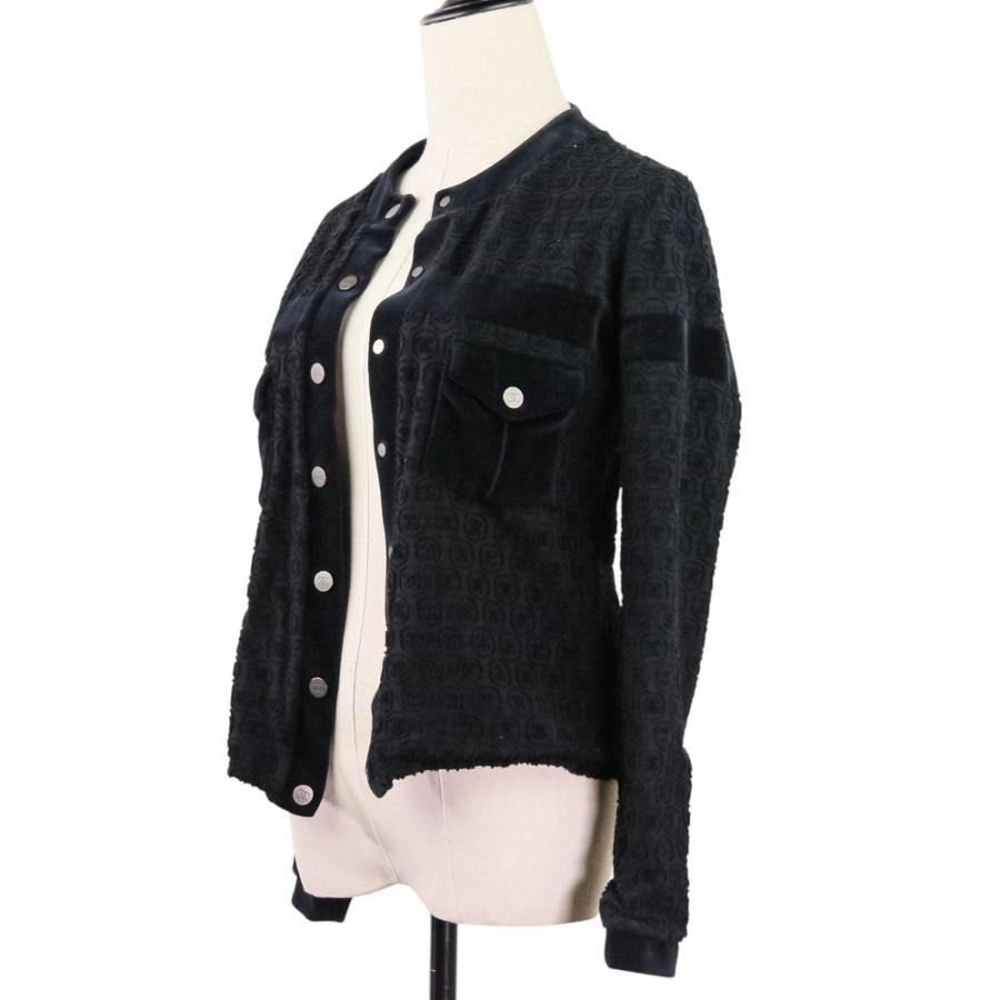 CHANEL（シャネル） 良品 ココマーク パイル ベロア カーディガン