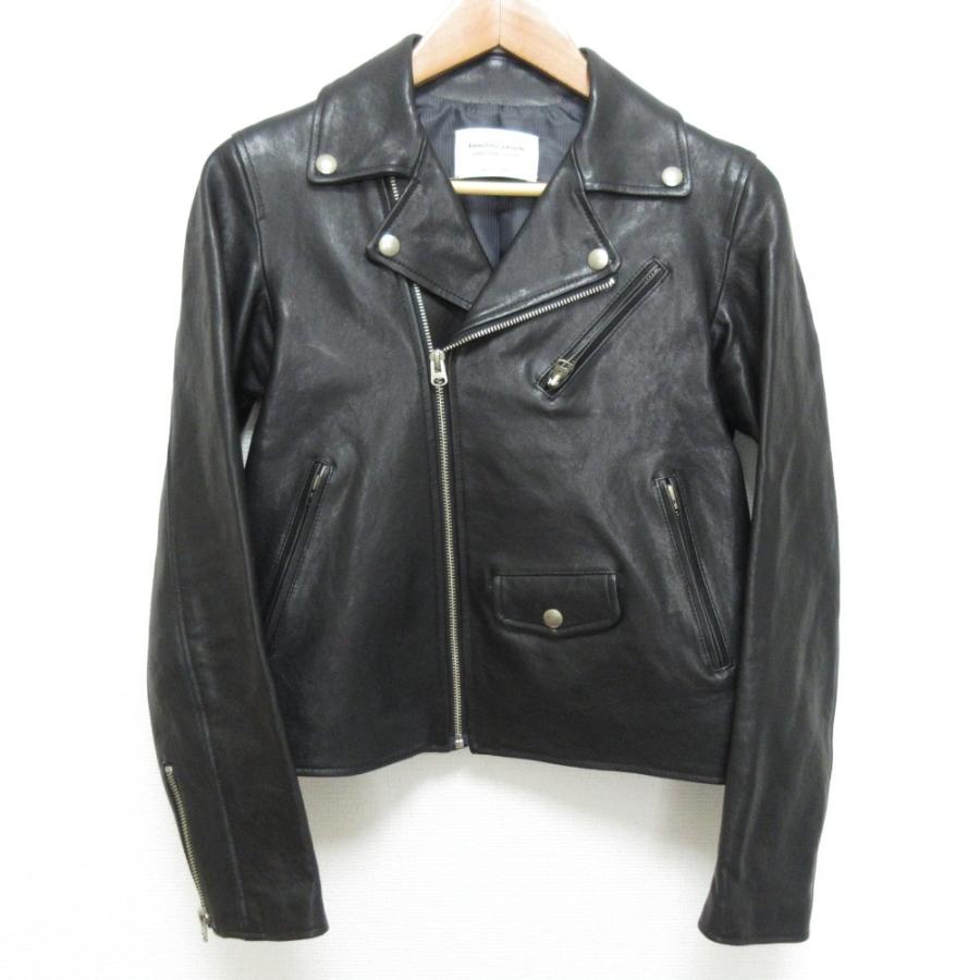 ビューティフルピープル ラムレザー ライダース ジャケット 150 黒 ビューティフルピープル レザー ライダースジャケット 150