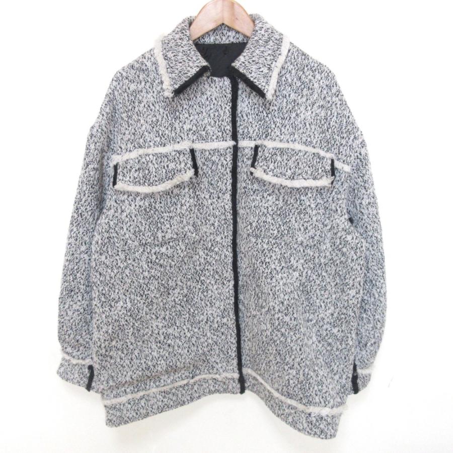 Ameri（アメリ） 美品 22AW Ameri OTONA MUSE FRINGE TWEED OVER