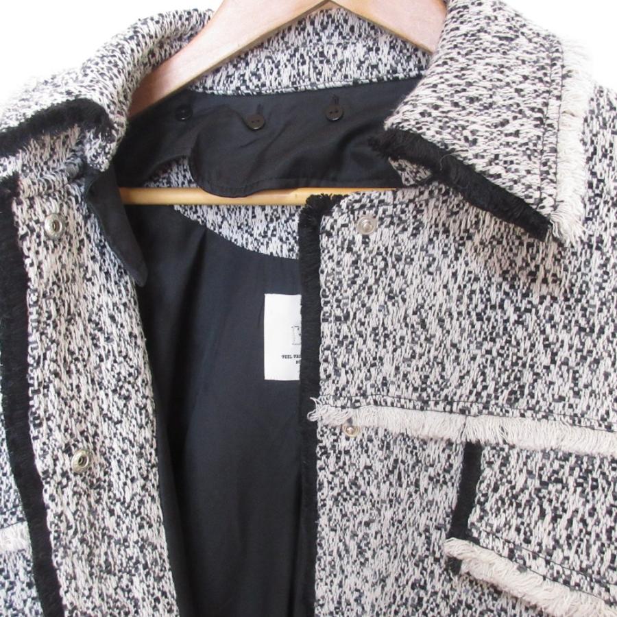 Ameri（アメリ） 美品 22AW Ameri OTONA MUSE FRINGE TWEED OVER