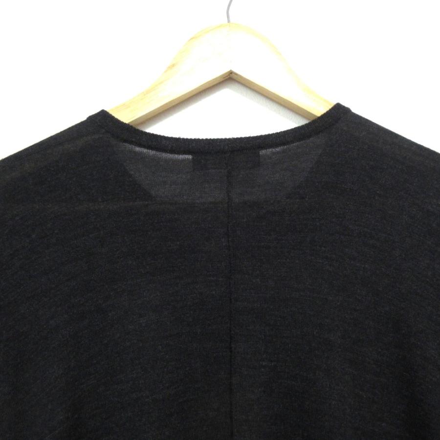 DRAWER（ドゥロワー） 美品 ウール100％ クルーネック ハーフスリーブ