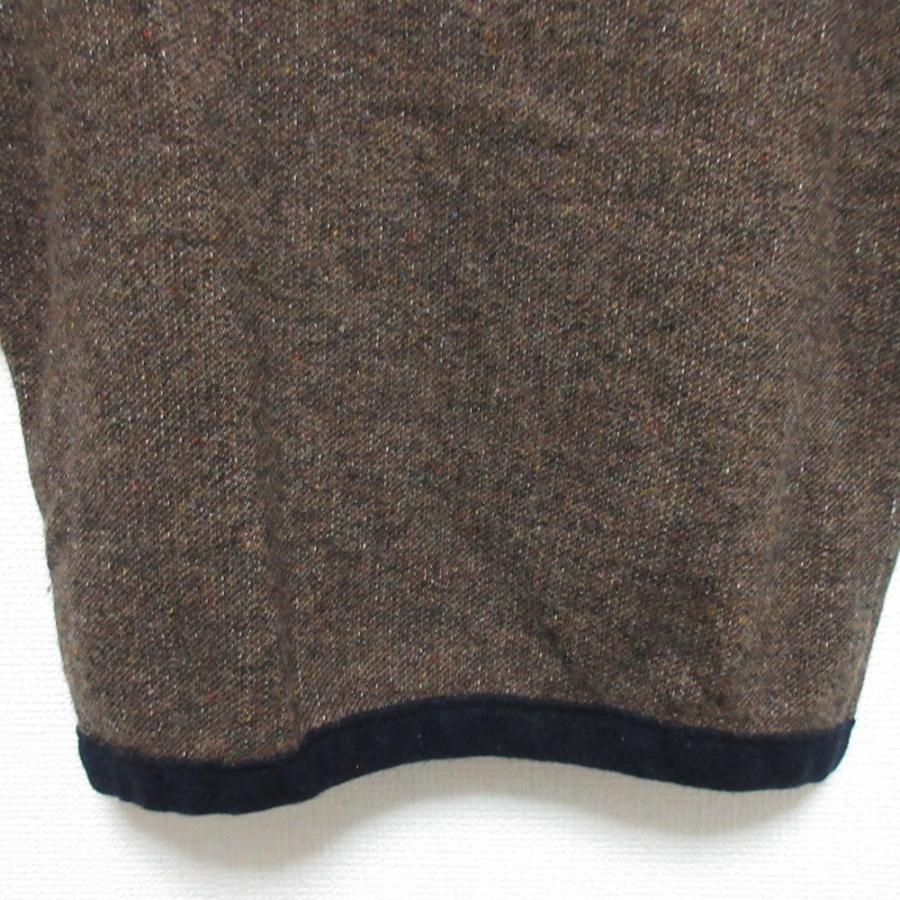 美品 mina perhonen ミナペルホネン herb salt ショートスリーブ ミックスニット ka8593 サイズ1 ブラウン レディース 古着 中古 USED mina perhonen（ミナペルホネン） 美品 herb salt ショートスリーブ
