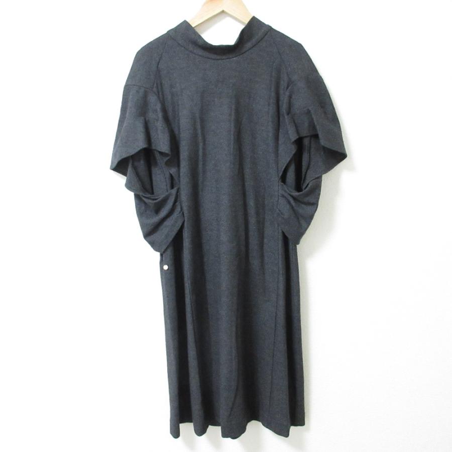 MUVEIL（ミュベール） 美品 ウール ボリュームスリーブ バックリボン