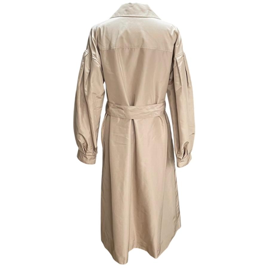 未使用級♡フォクシー ロングコート BALLERINA シルク100% 19万 FOXEY BOUTIQUE 良品 フォクシー BALLERINA シルク ベルテッドコート