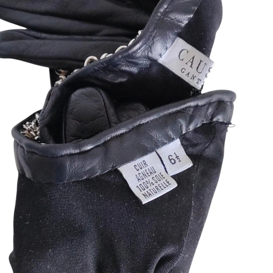 ドゥロワー 購入 Causse コース ラムレザーグローブ チェーン付き革手袋 ドゥロワー 購入 Causse コース ラムレザーグローブ チェーン