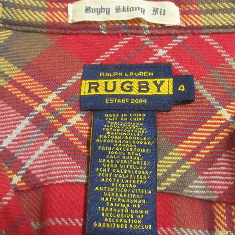RALPH LAUREN RUGBY 美品 ラルフローレン ラグビー 長袖 チェック柄 