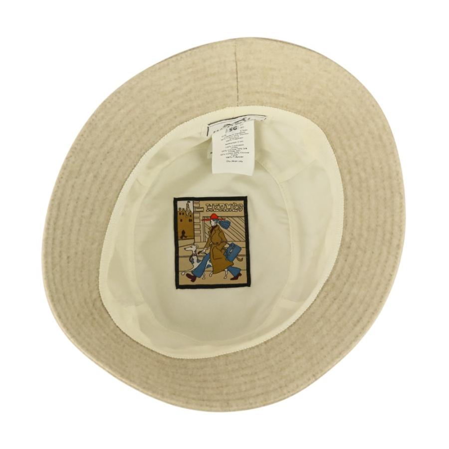 HERMES（エルメス） 美品 カシミヤ カルヴィ セリエボタン バケット