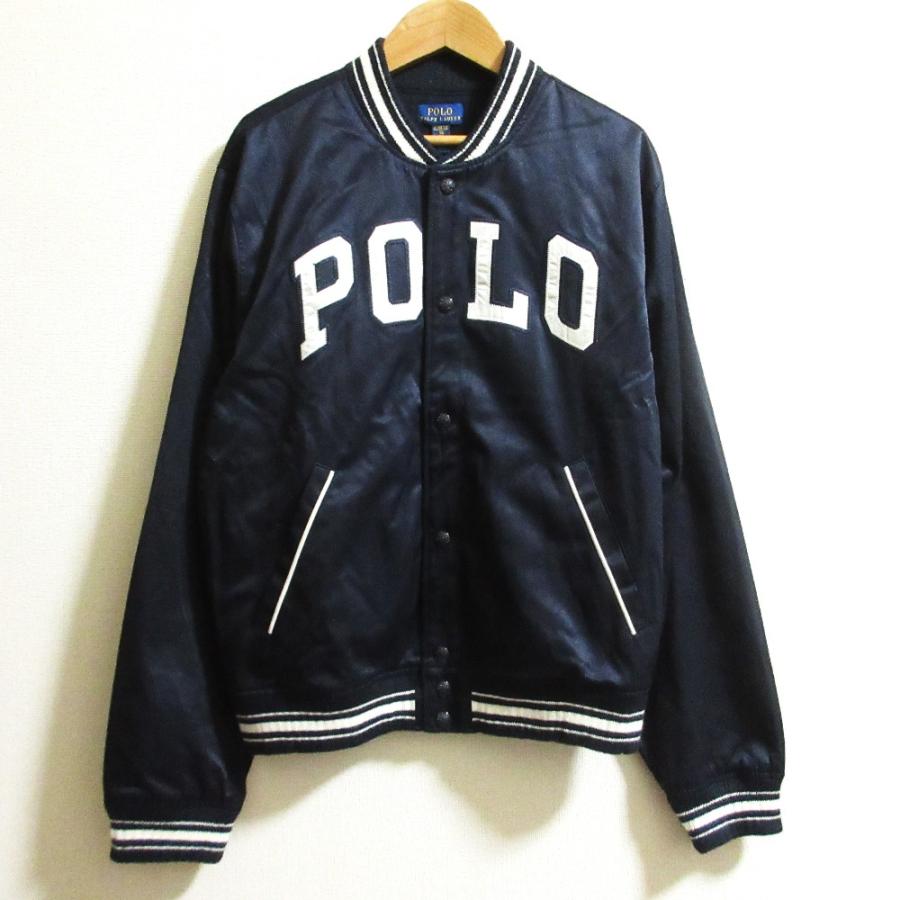 POLO RALPH LAUREN（ポロ・ラルフローレン） 良品 ロゴ刺繍 サテン