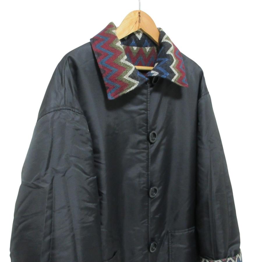 MISSONI リバーシブルコート 44 総柄 ミッソーニ MISSONI コート リバーシブル ロングコート モヘア 総柄