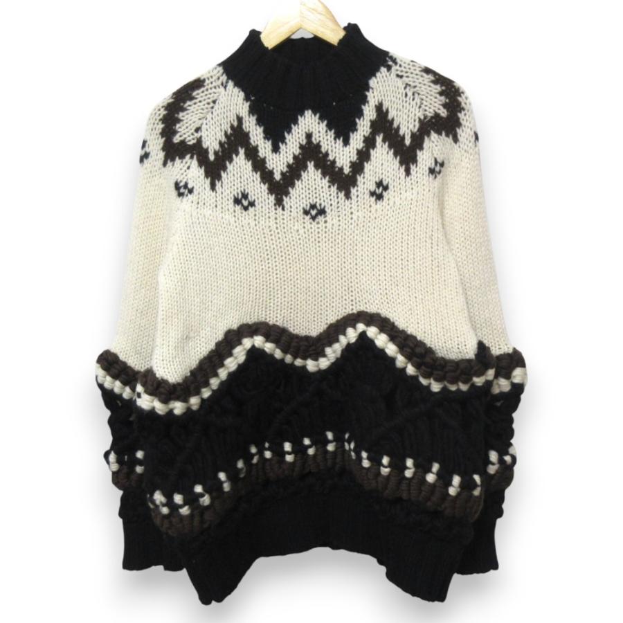 sacai（サカイ） 美品 20AW sacai ウール100％ ノルディック柄 かぎ
