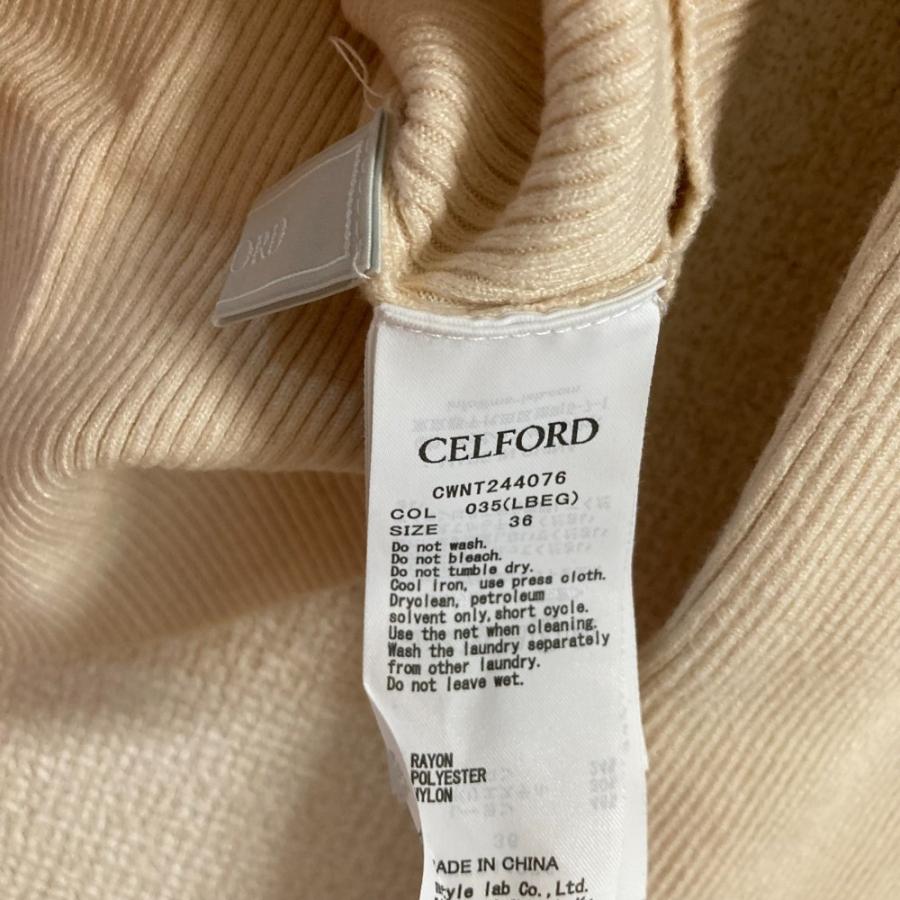 CELFORD 美品 24AW セルフォード ファーケープロングスリーブニット  