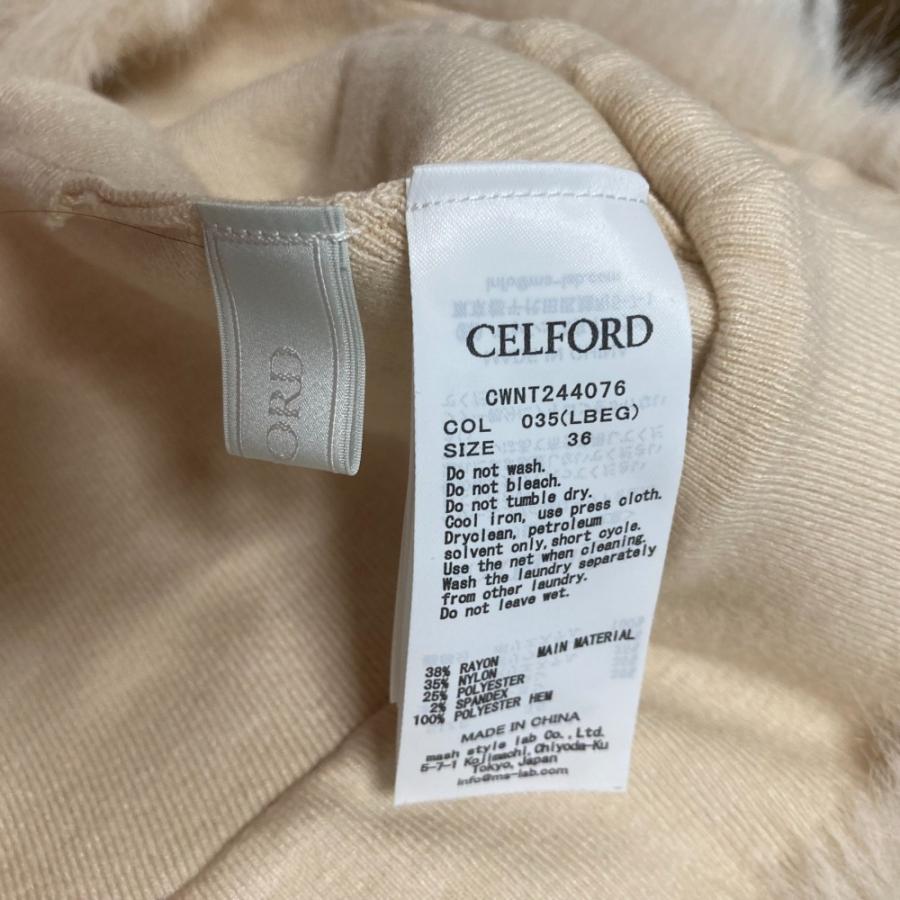 CELFORD 美品 24AW セルフォード ファーケープロングスリーブニット  