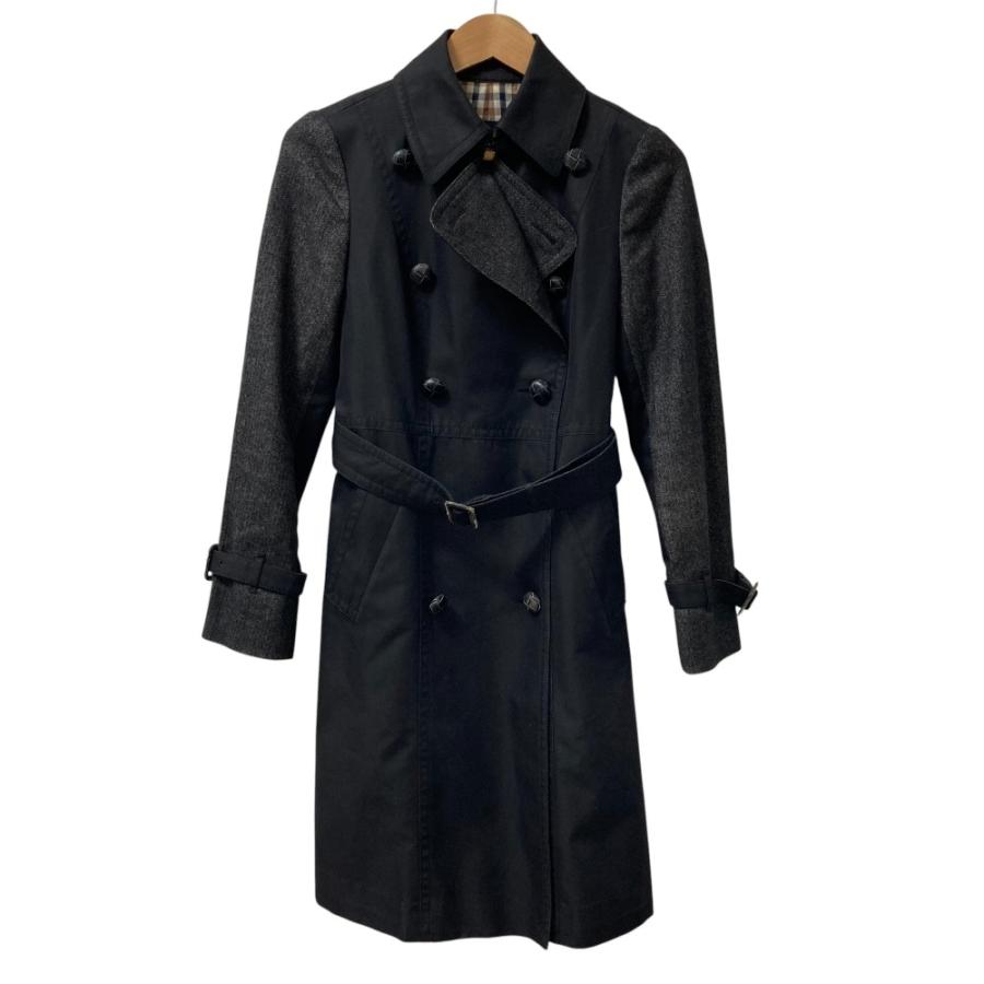 Aquascutum（アクアスキュータム） 良品 異素材 切替 ダブルブレスト