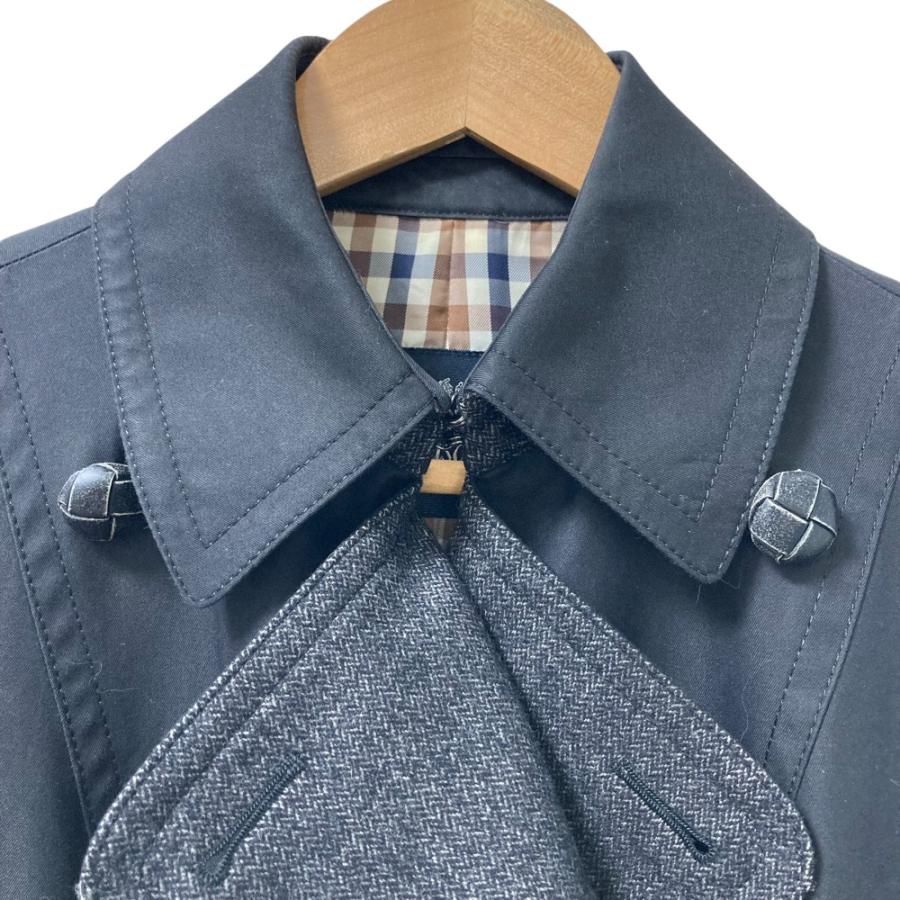 Aquascutum（アクアスキュータム） 良品 異素材 切替 ダブルブレスト
