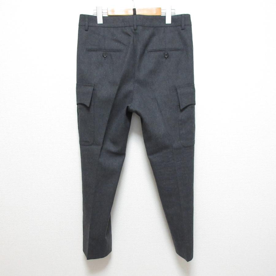 良品 21AW DSQUARED2 ディースクエアード CIGARETTE FIT ウール カーゴパンツ サイズ46 グレー メンズ 古着 中古 USED DSQUARED2（ディースクエアード） 良品 21AW DSQUARED2 CIGARETTE FIT