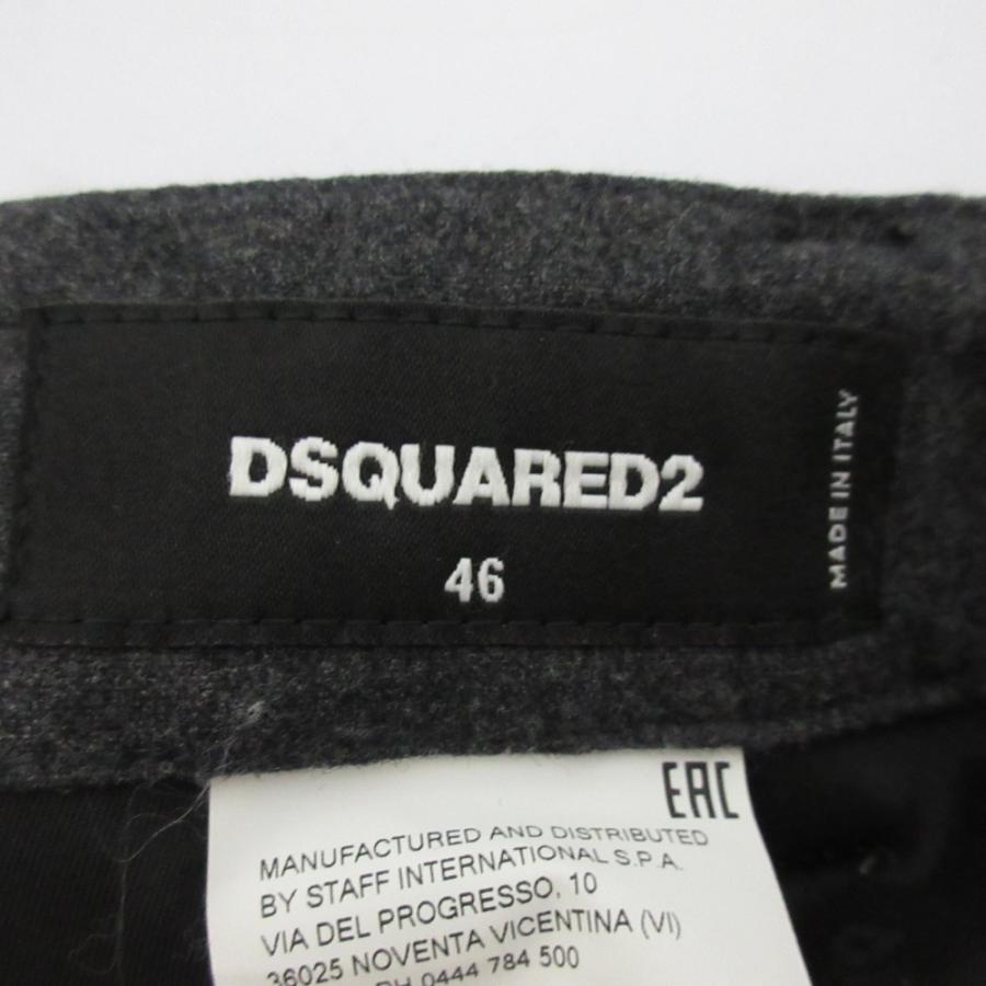 良品 21AW DSQUARED2 ディースクエアード CIGARETTE FIT ウール カーゴパンツ サイズ46 グレー メンズ 古着 中古 USED DSQUARED2（ディースクエアード） 良品 21AW DSQUARED2 CIGARETTE FIT