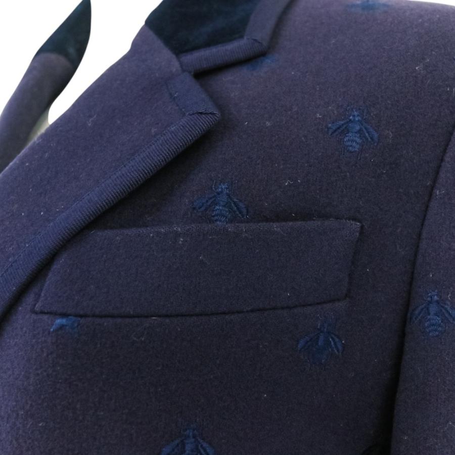 GUCCI（グッチ） 良品 BEE刺繍 ウール オーバーコート チェスター