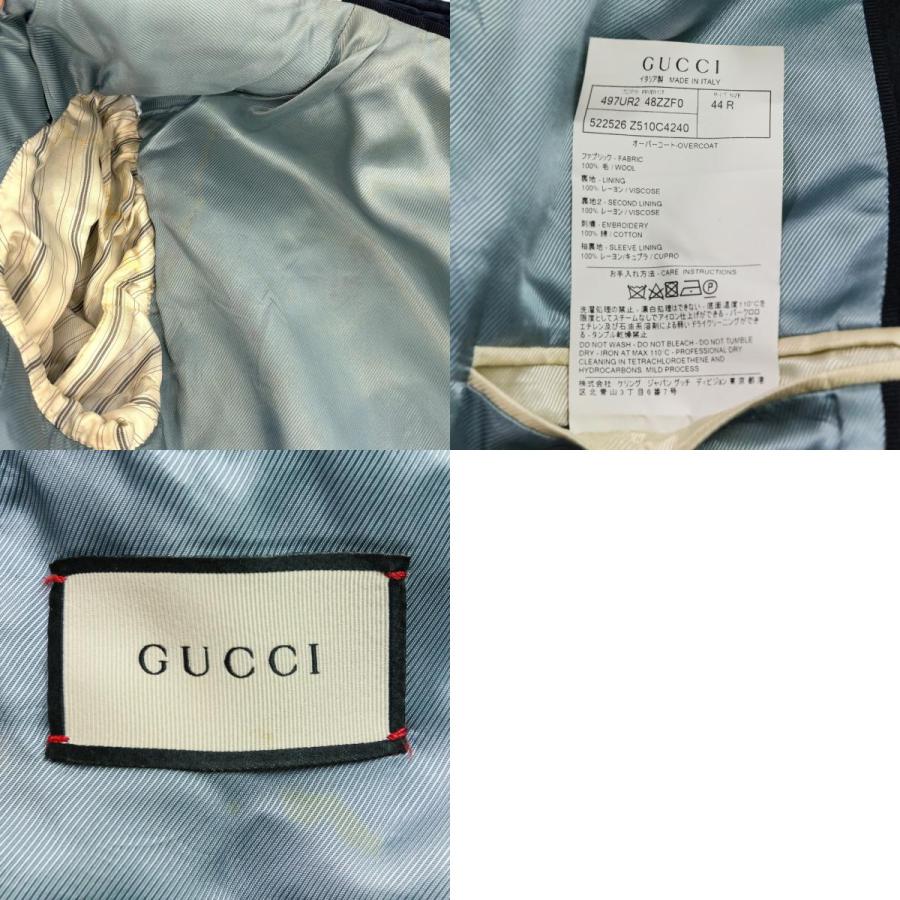 GUCCI（グッチ） 良品 BEE刺繍 ウール オーバーコート チェスター
