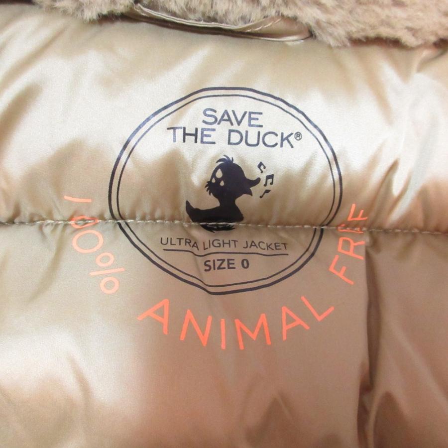 SAVE THE DUCK（セーブ・ザ・ダック） 美品 MEI D30281W JADE ファー 