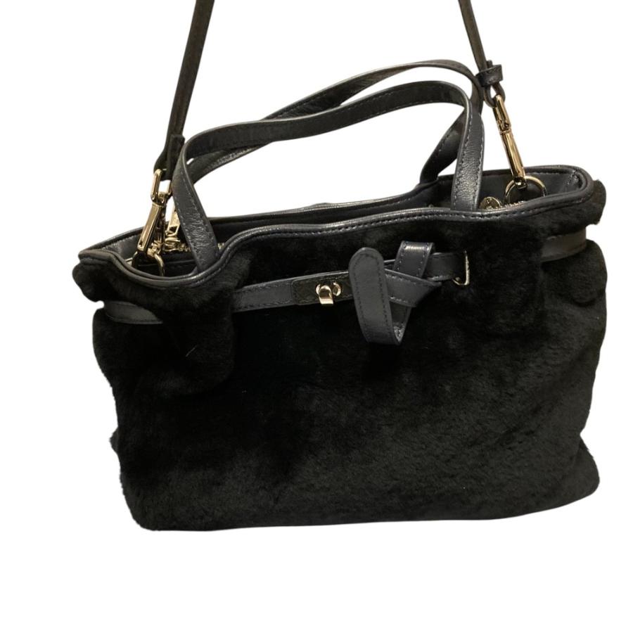 美品 Pelley Lusso ペレリールッソ ムートン 2way ショルダーバッグ