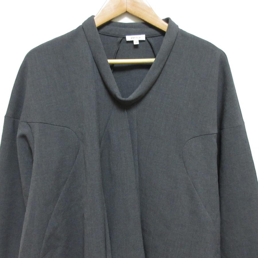 ENFOLD（エンフォルド） 美品 23AW ENFOLD Vネックブラウス 300GA230